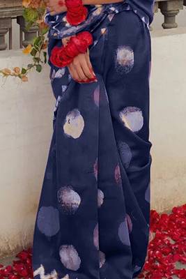 Pure cotton fancy bagru print sarees with blouse pice* 3