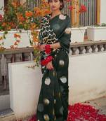 Pure cotton fancy bagru print sarees with blouse pice*