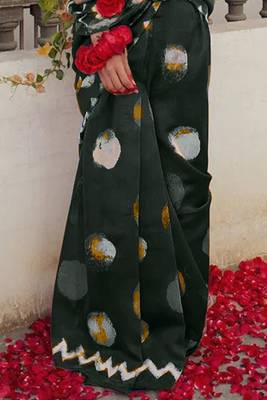 Pure cotton fancy bagru print sarees with blouse pice* 3