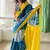 Pure cotton fancy ikkat print sarees with blouse pice*