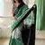 Pure cotton fancy ikkat print sarees with blouse pice*