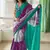 Pure cotton fancy ikkat print sarees with blouse pice*