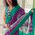 Pure cotton fancy ikkat print sarees with blouse pice*