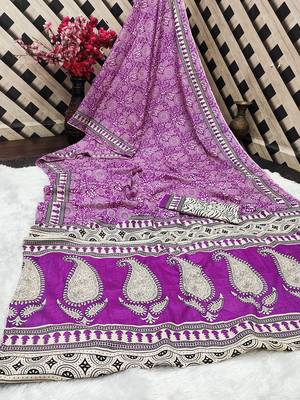 Ajrakh fancy hand block mulmul cotton sarees 5