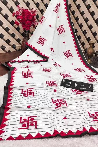Bagru hand block print pure cotton ajrakh test sarees