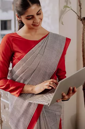 Pure cotton fancy tranding office wear jaipur block print sarees