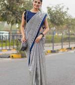 pure cotton fancy jaipuri  print sarees with blouse