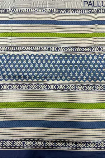 pure cotton fancy jaipuri  print sarees with blouse