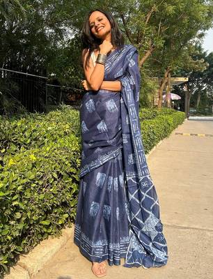 pure cotton fancy jaipuri  print sarees with blouse 4