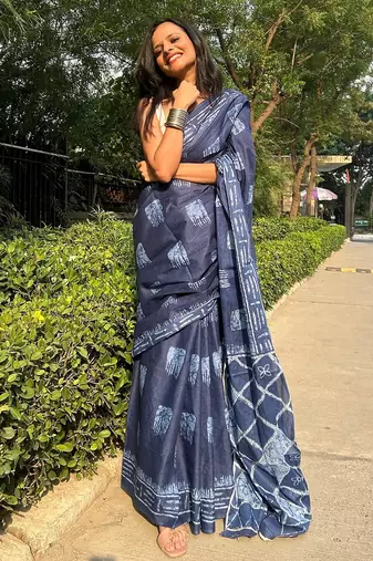 pure cotton fancy jaipuri  print sarees with blouse