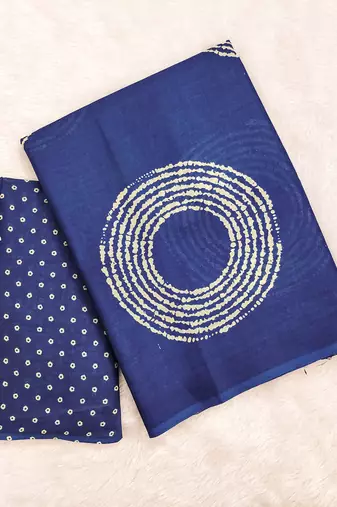 Traditional ajrakh bandhej handblock print sarees