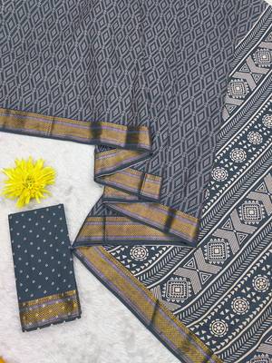 Beutiful bagru bandhani printed sarees with hevy zari bordar 5