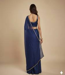 Blue Party wear Lehenga Saree