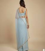 Light Blue Party wear Lehenga Saree
