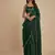 Dark Emerald Party wear Lehenga Saree