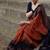 Rustic brown traditional silk blend saree