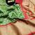 Rama green zari woven silk blend saree