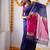 Royal blue festive silk blend saree
