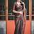 Elegant brown silk blend classic saree