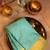 Turquoise silk blend traditional saree fabric