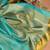 Turquoise silk blend traditional saree fabric