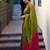 Classic green festive silk blend saree