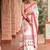 White red traditional silk blend saree
