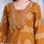 Beautiful jaipuri a women's mustard cotton printed kurti set with a dupatta