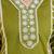 Beautiful jaipuri a green lehriya printed indian kurta set with a matching dupatta and pants