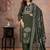 Beautiful jaipuri a green-colored women's ethnic wear kurta set with a geometric print