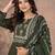 Beautiful jaipuri a green-colored women's ethnic wear kurta set with a geometric print