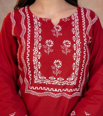 Beautiful jaipuri a mustard-colored women's ethnic wear kurta set with a geometric print 4
