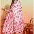  women's cotton floral printed 3/4th sleeve v-neck embroidered work anarkali kurta with dupatta