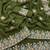 Olive color thread work embroidered Saree Georgette silk saree