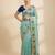 Sky Blue color Sequences and multi thread Saree satin sarees 