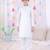 full sleeves  kurta pajama set for boys  white