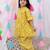 Indowestern angarakha kurti with dhoti  for girls  mustard