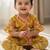 Indowestern angarakha kurti with dhoti  for infant girls  mustard