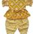 Indowestern angarakha kurti with dhoti  for infant girls  mustard