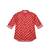 Fullsleeves bandhni short kurta for infant boys  red