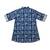 Fullsleeves quirky print  short kurta for infant boy  indigo