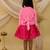 Full sleeves velvet party dress for girls pink