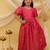 Short sleeves pathani gown for girls  pink