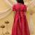 Short sleeves pathani gown for girls  pink