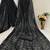 Black color sequence zig zag pattern all over work Georgette silk saree 