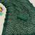 Green color sequence zig zag pattern all over work Georgette silk saree 