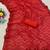 Red color sequence zig zag pattern all over work Georgette silk saree 