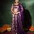 Purple Jacquard Gotapatti Lehenga Set