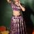 Purple Jacquard Gotapatti Lehenga Set