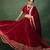 Maroon Velvet Serene Gotapatti Lehenga Set